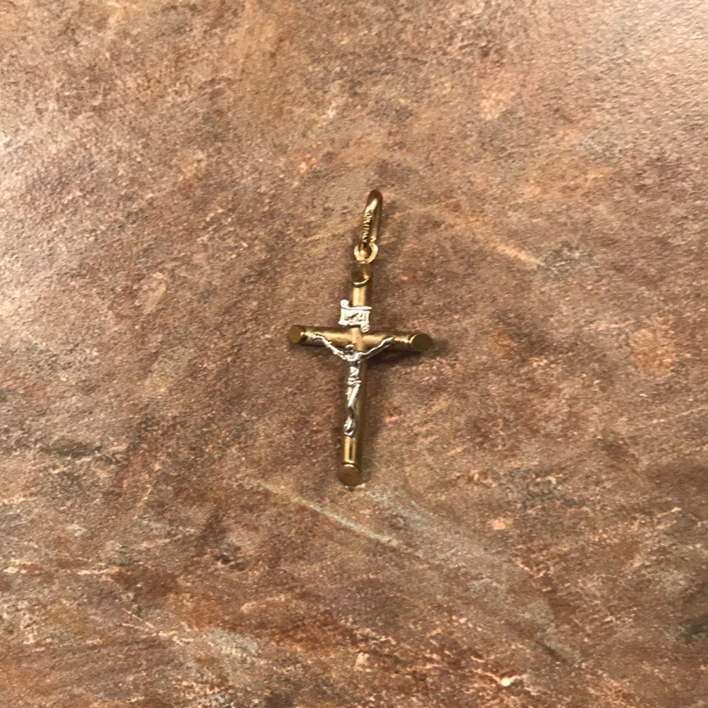 gold Jesus pendant